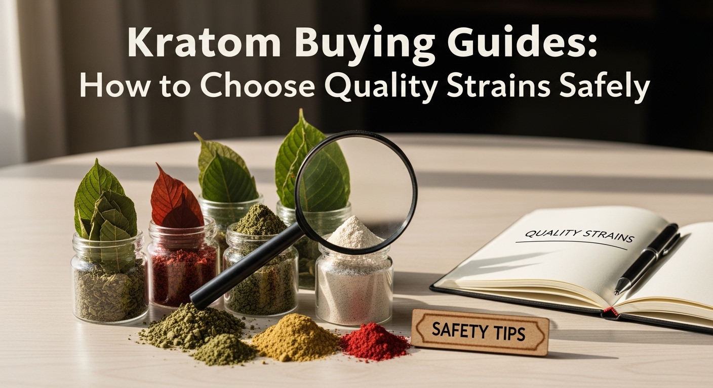 Kratom Buying Guides How to Choose Quality Strains Safely