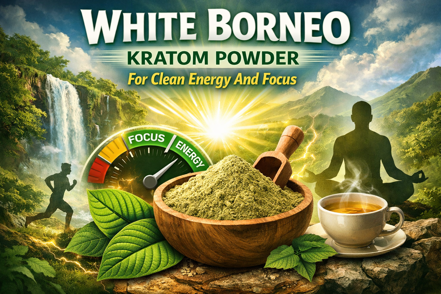 White Borneo Kratom Powder For Clean Energy And Focus